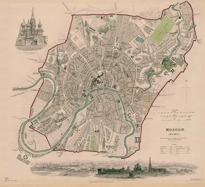 Транспортная карта Москвы, 1940 г. — Картографический архив || старые карты