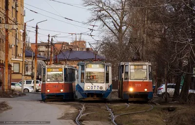 Таганрог, 71-605 (КТМ-5М3) № 275; Таганрог — Старые фотографии — Фото —  Городской электротранспорт