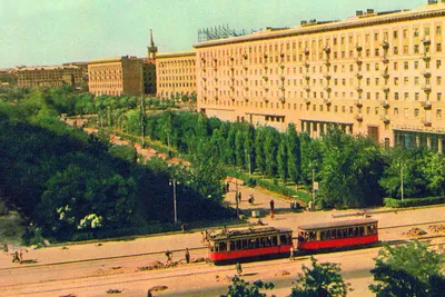 Волгоград — Старые фотографии — Сталинград — Фото — Городской  электротранспорт