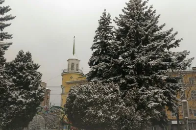 Новогодний Ставрополь с высоты, …» — создано в Шедевруме