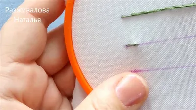 Путеводитель по швам: тамбурный шов \"назад иголку\" | Embroidery art | Дзен