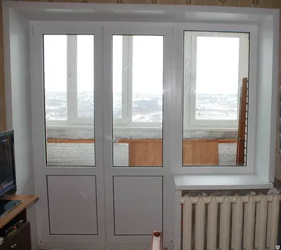 Стеклянные балконные двери, цена в Краснодаре от компании КУБАНЬСТРОЙ