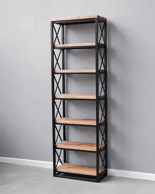 Стеллаж в гостиную Loft Double Etagere купить в интернет магазине Москва