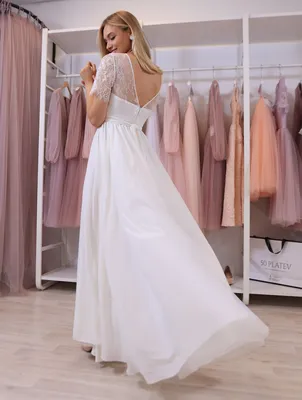 Свадебное платье артикул 180366 цвет белый👗 напрокат 7 400 ₽ ⭐ купить 75  000 ₽ в Екатеринбурге