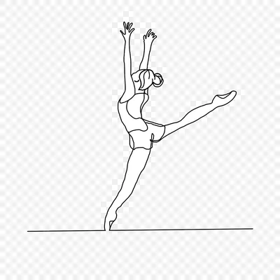 Drawing - girl dancing sports dance. Рисунок - девушка танцует. — Steemit