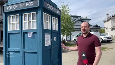 Edmonton man puts TARDIS in his driveway | CBC.ca