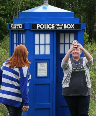 TARDIS is traveling through space to various Medina County parks