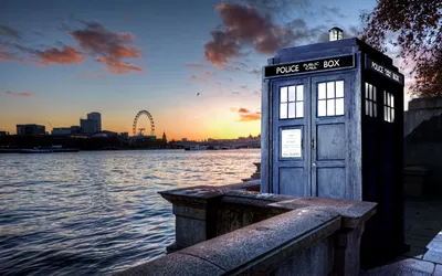 Tardis in the Mist · Creative Fabrica