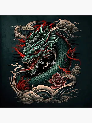 vector illustration, set of round tribal dragon tattoo designs, black and  white graphics 23630855 Vector Art at Vecteezy