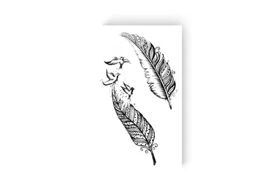 Feather and birds tattoo idea. Перо и птицы тату идея | Тату, Перо, Птицы