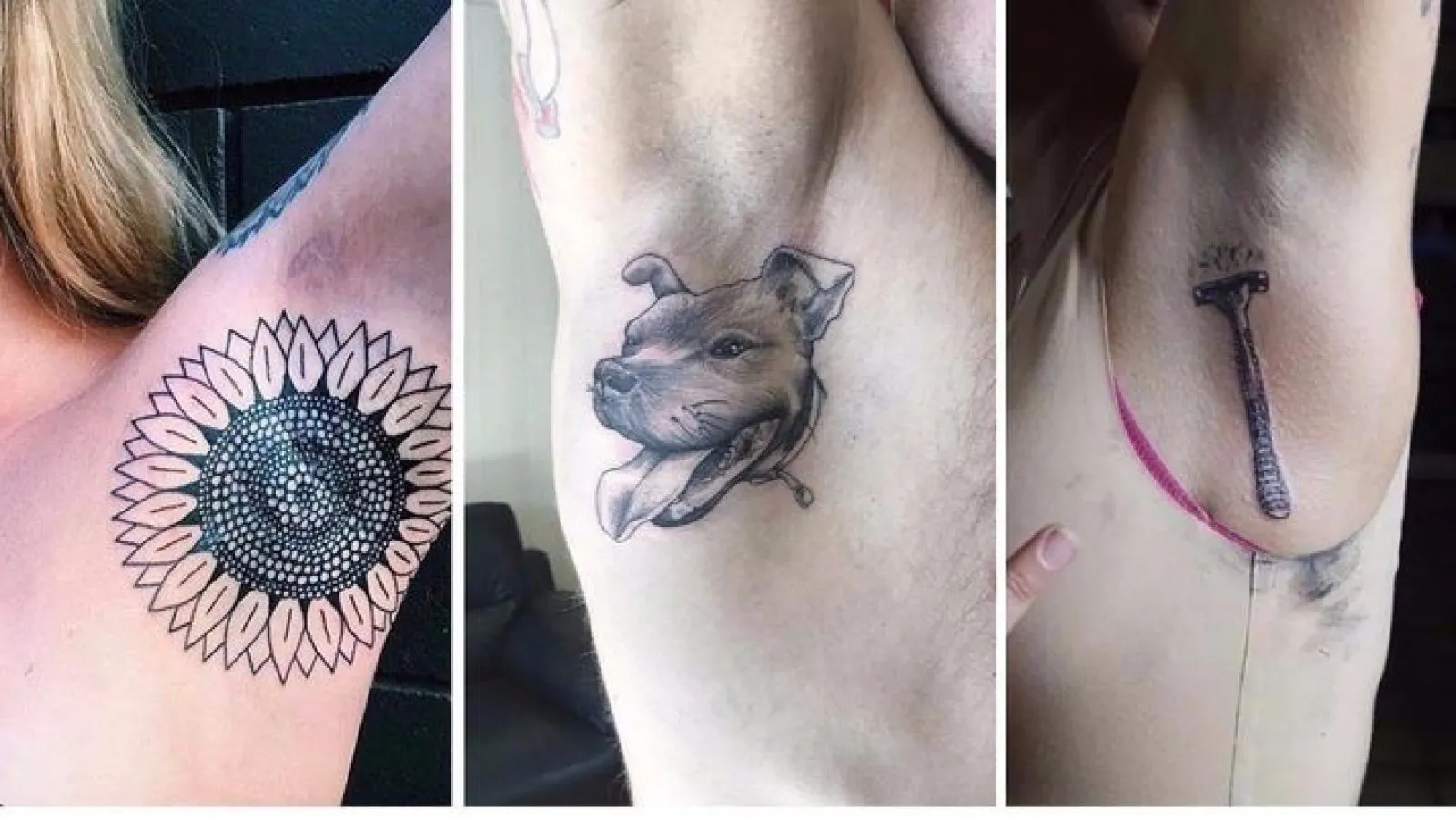 татуировки в интересных местах