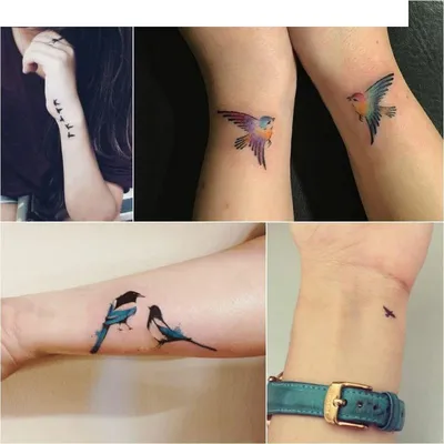 Фото тату птицы на запястье 17.08.2018 №194 - tattoo of a bird on the wrist  - tatufoto.com - tatufoto.com