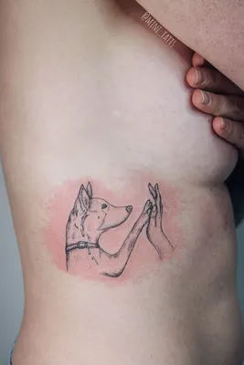 Тату собака. Мини тату собака. Tattoo dog. Mini dog tattoo. | Тату, Тату  минимализм, Татуировки
