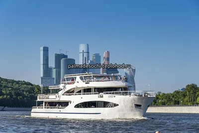 Прогулка на теплоходе \"Пальма де Сочи\" по Москве-реке без питания | Теплоход  Пальма де Сочи