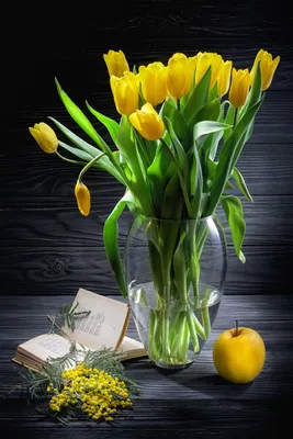 Открытка «С 8 Марта», акварельные тюльпаны, 12x18 см 1600595 | Синяя Линия  | Интернет-магазин канцтоваров