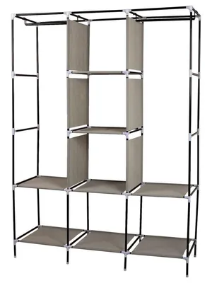 Складной каркасный тканевый шкаф Storage Wardrobe 88130, шкаф на три секции  130*45*175 – Zima- оптовая дропшиппинг платформа в Украине