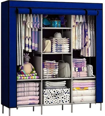 Тканевый шкаф складной Storage Wardrobe 175х130х45 см Бордовый No Brand  88130 бордовый ‣ Купить в интернет-магазине Каста ‣ Киев, Одесса, Харьков ‣  Доставка по всей Украине! (#260339902)