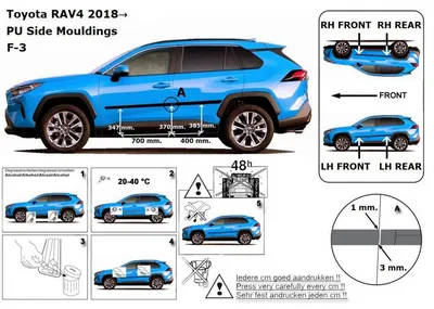Модельные молдинги на двери для Toyota RAV-4 2018+ (ID#1099100094), цена:  3290 ₴, купить на Prom.ua
