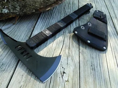 14\" Zombie Killer Black Tomahawk Tactical Hiking Hatchet Throwing Axe