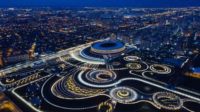 Night View from the Top of the Park of Krasnodar. Galitskogo Park Stock  Photo - Image of light, town: 232298530