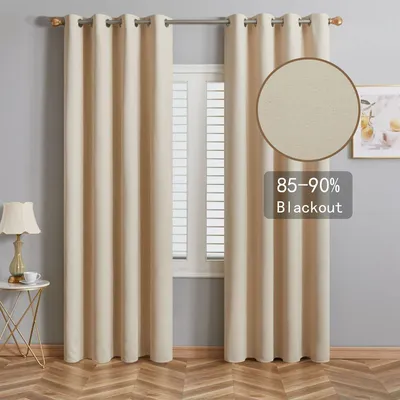 Thermal Blackout Curtains Ready Made Eyelet Ring Top or Pencil Pleat + Tie  Backs | eBay