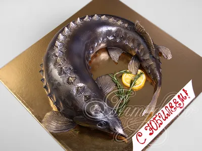Торт в форме рыбы фото фотографии