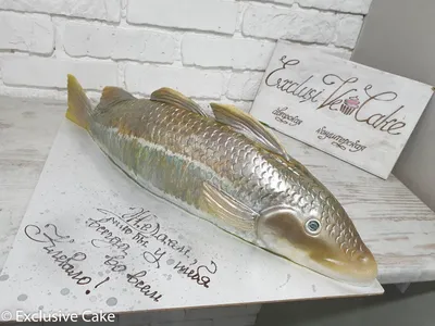 3D Торт в виде рыбы \"Сазан\" | Пикабу