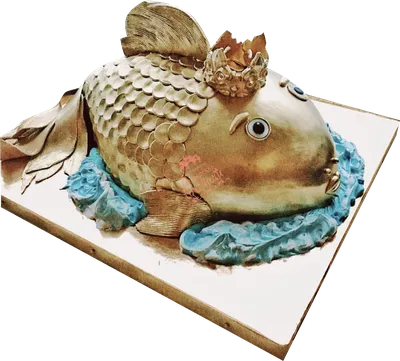 Торт золотая рыбка (29) - купить на заказ с фото в Москве