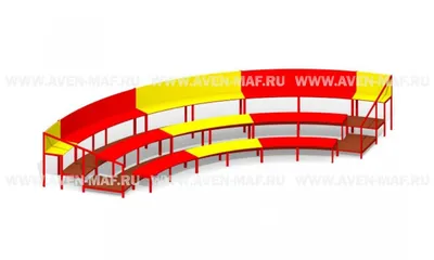 Трибуна сборно-разборная с навесом на 25 мест МАФ 9.386 - КОРДАВ