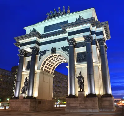 Файл:Tverskaya Zastava and Triumphal Gate 1920.jpg — Википедия