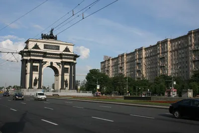 Город Москва. Россия. Триумфальная арка. Stock Photo | Adobe Stock