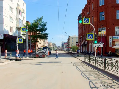 Утро в центре Омска | Пикабу
