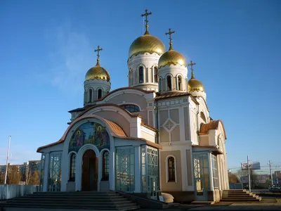 Церковь Благовещения Пресвятой Богородицы на Ипподроме, Самара (Самара,  город), фотография. общий вид в ландшафте