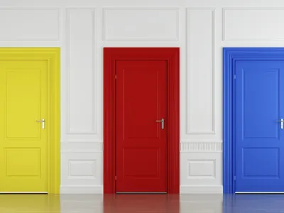 Цветные двери: 6 полезных функций, которые они выполняют — Roomble.com