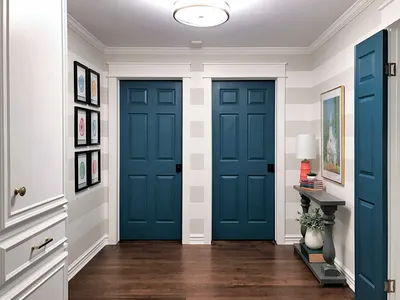Цветные межкомнатные двери в интерьере, фото и идеи | Houzz Россия