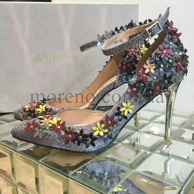 Туфли Jimmy Choo с камнями Swarovski