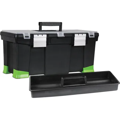 Stanley Hi-Viz Plastic Tool Box | Tool Boxes