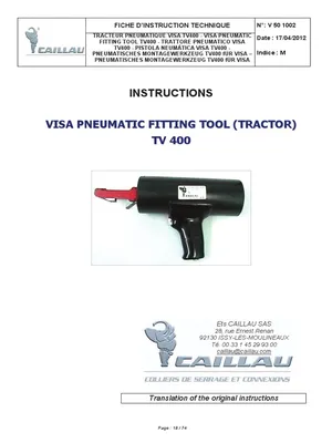 Caillau Visa Tool | PDF | Pneumatics | Mechanical Engineering