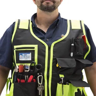 Hi-Vis Reflective Tool Vest Organizer – Technopack Corporation