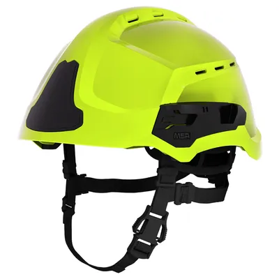 MSA Cairns XR2 Non-Vented Technical Rescue Helmet - Hi-Viz Yellow