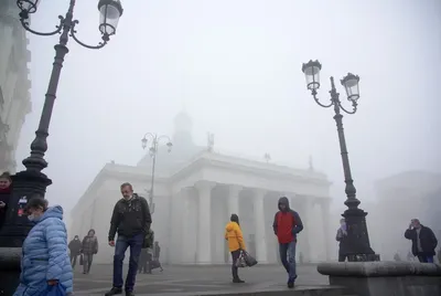 Невероятный густой туман накрыл Москву: свидетели опубликовали фото и видео  явления | РБК Life