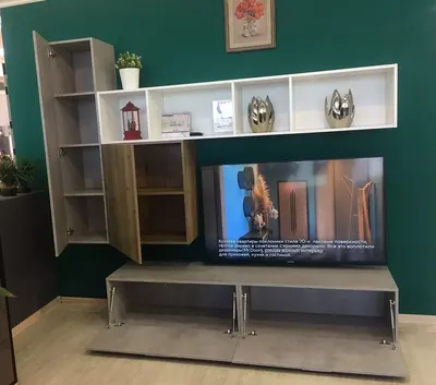 Дизайн ТВ зоны в гостиной в современном стиле