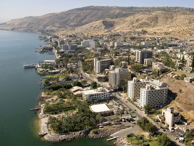 The small town of Tiberia on the shores of Lake Galilee, Israel Stock Photo  - Alamy