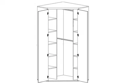 Купить шкаф плательный на 600 \"визит-5\" - Мебельный маркет «ОКЕЙ»