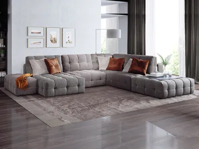Угловой диван в интерьере гостиной – сочетание роскоши и комфорта