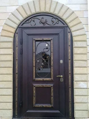 Металлическая Входная дверь с ковкой Люкс-572 купить в Звенигороде от