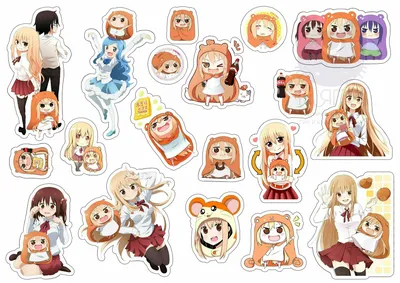 Наклейки Стикеры \"Umaru-chan\" (Двуличная сестренка Умару) - купить с  доставкой по выгодным ценам в интернет-магазине OZON (833524616)