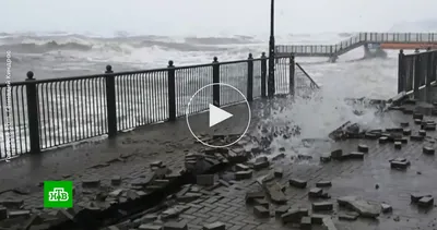 На морском побережье Калининградской области бушует ураган «Ульф»  (фоторепортаж) - Новости Калининграда