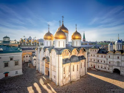 Москва Кремль Собор Успения Пресвятой Богородицы Роспись Фотография