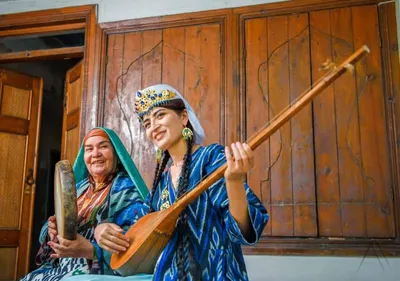 Wedding in traditional uzbek dresses, Registan Stock Photo | Adobe Stock